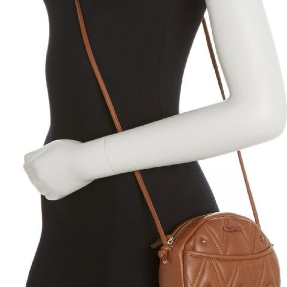 Valentino Brown Quilted Crossbody Bag - Picture 5 of 11